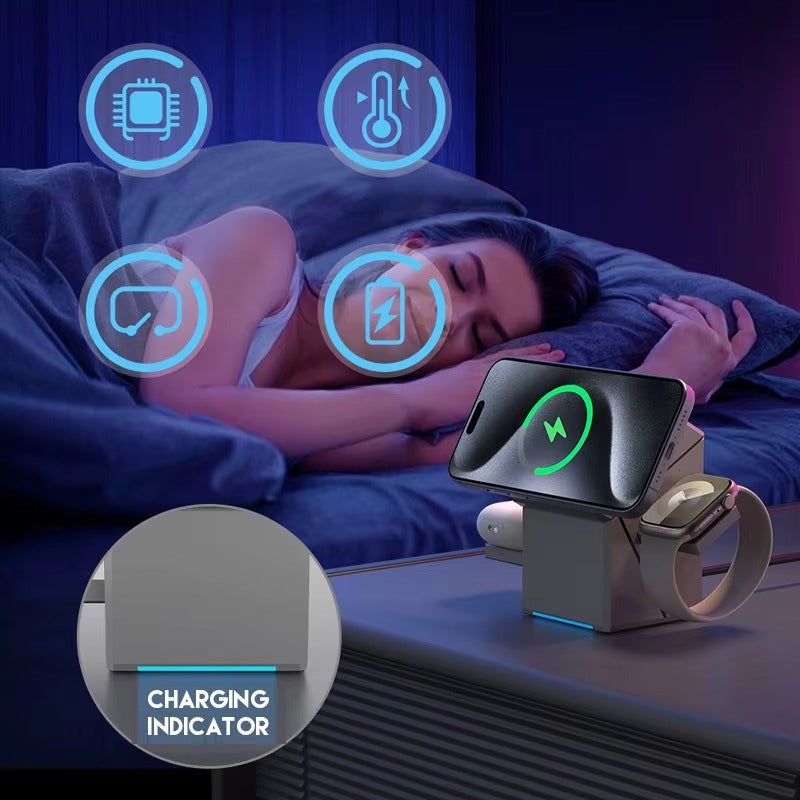 3-in-1 Magnetic Wireless Charger