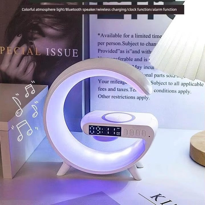Digital Led Wireless Charger Speaker
